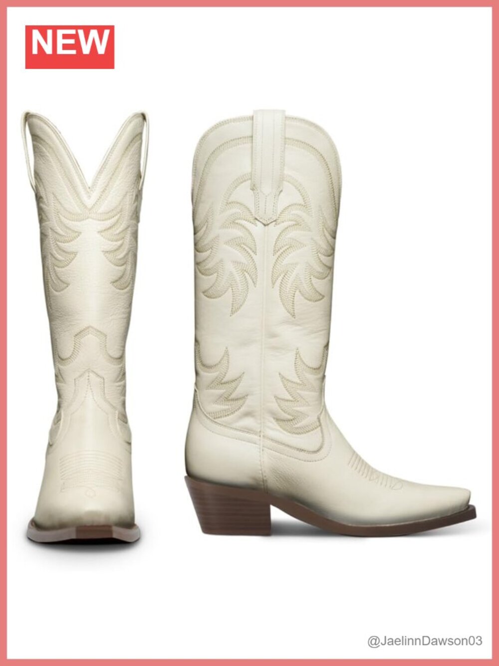Women's Knee High Cowboy Boots Chunky Block Heel Pointed Toe Wide Calf Faux